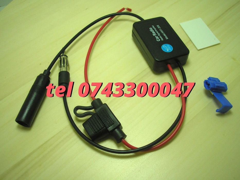 Amplificator Pentru Semnal Antena Radio Auto Fm 12v