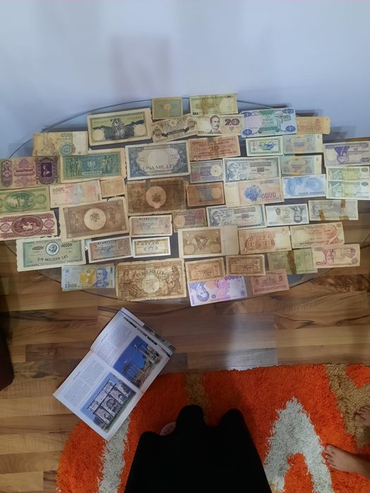 Colectie bancnote si monede vechi