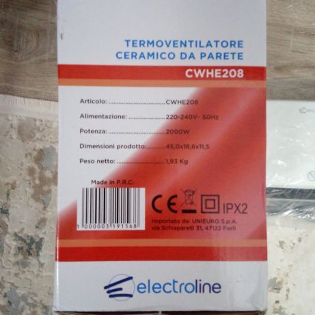 Aeroterma de perete electroline 2000w/TRANSPORT GRATUIT prin curier
