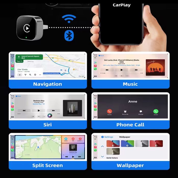 Adaptor Wireless Dongle CarPlay & Android Auto - Promotie ‼️