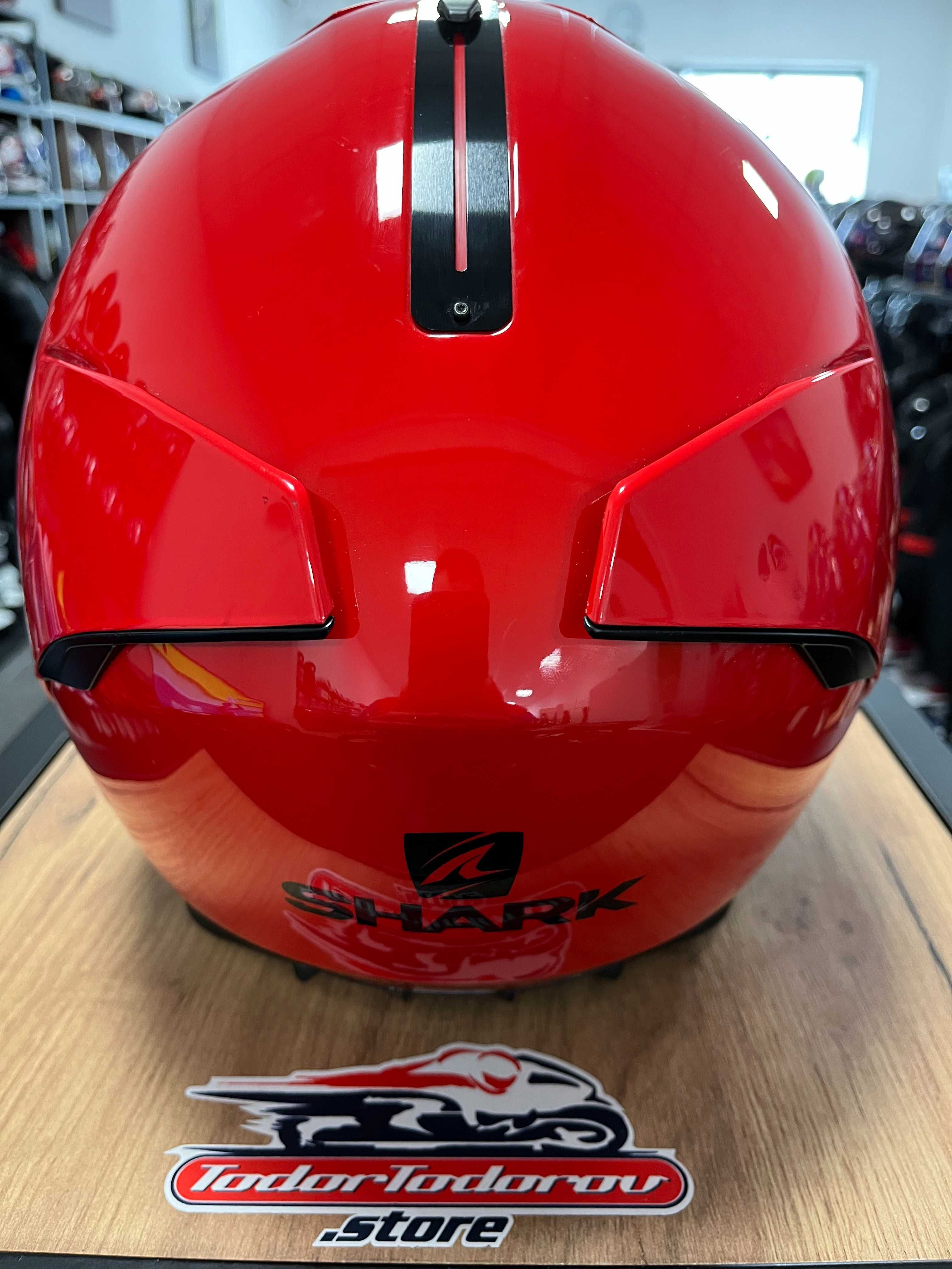 Мото каска за мотор SHARK SPARTAN RED GLOSS XXL 63-64см,очила