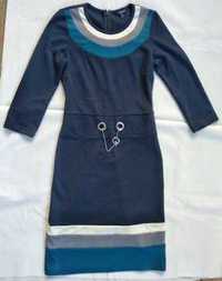 Платье зимнее темно-синее CARLA для девочки, размер 36