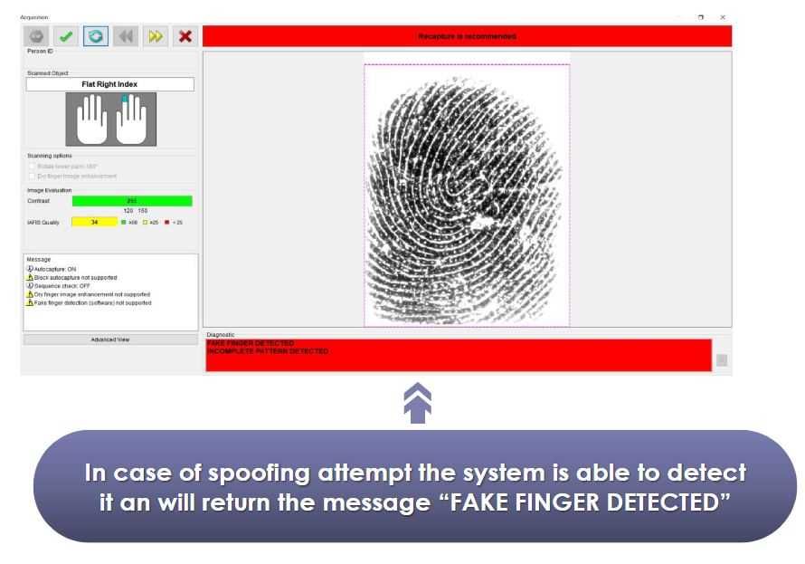 Scanner biometric profesional Thales Fingerprint Scanner CSD201i
