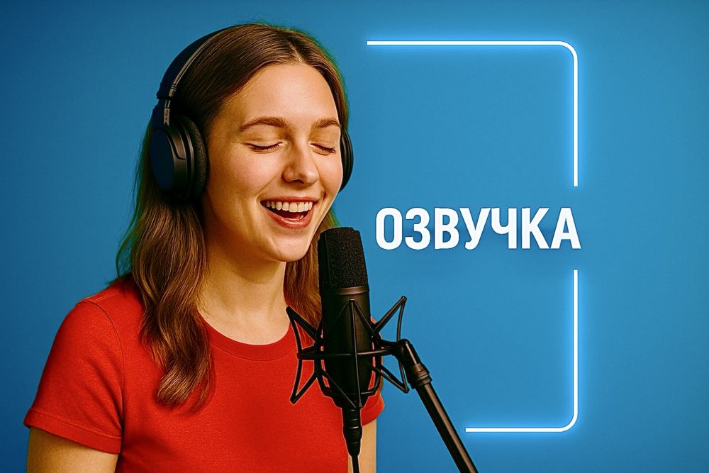 Озвучка рилса, рекламы, текста, перевод и озвучка любым  голосом.