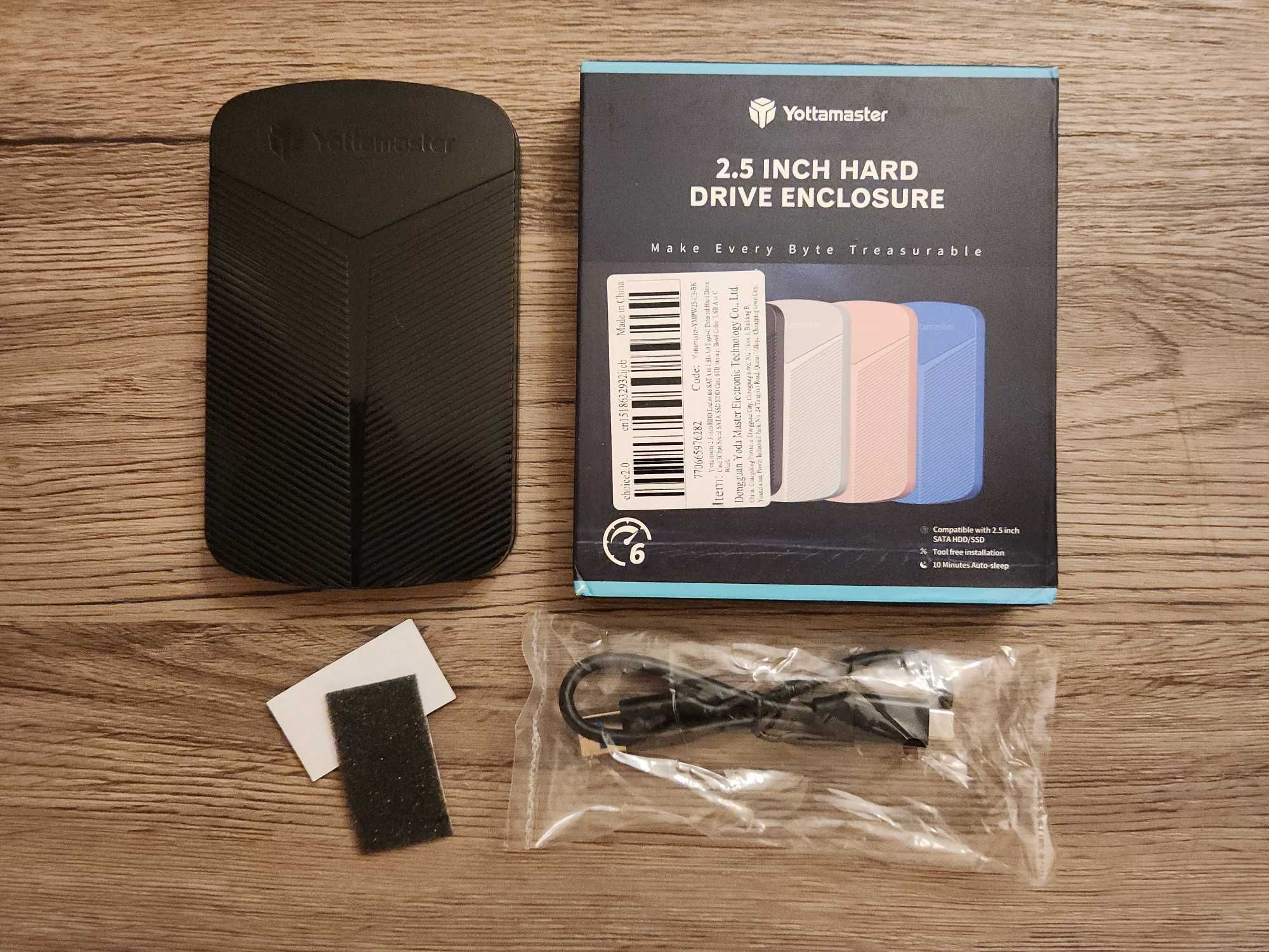 Rack (enclosure) Yottamaster USB C 3.0 pentru hard disk (hdd) sata 2.5