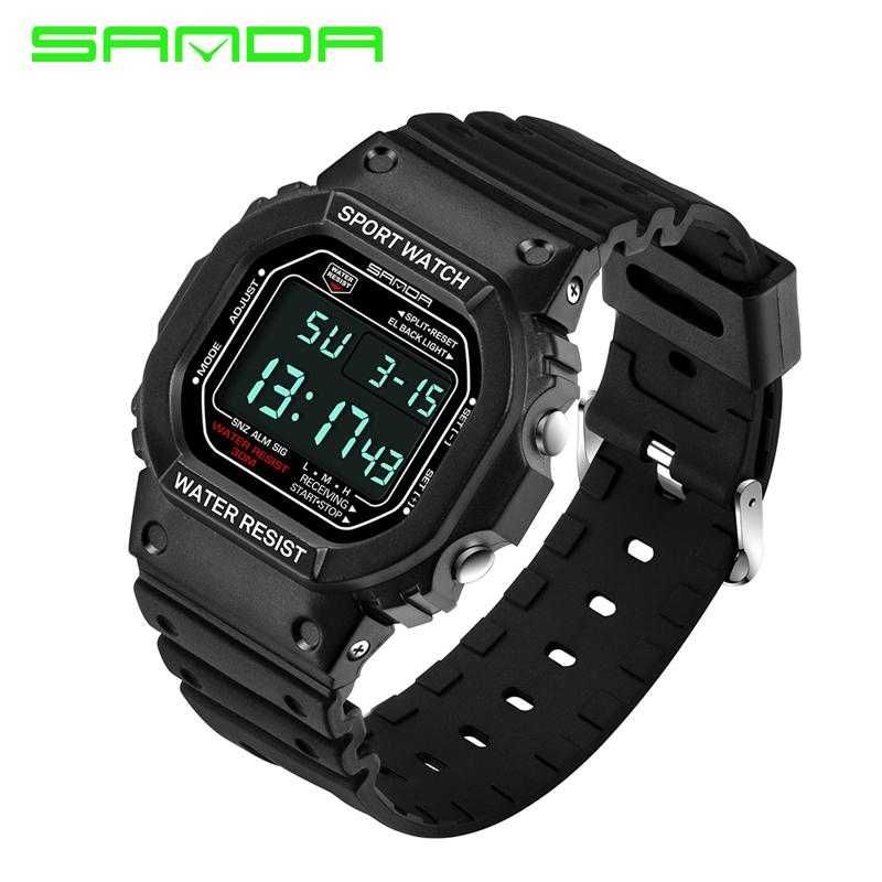 Ceas Sport- Samoa 329 Men LED Sports Watch with Alarm Date Day