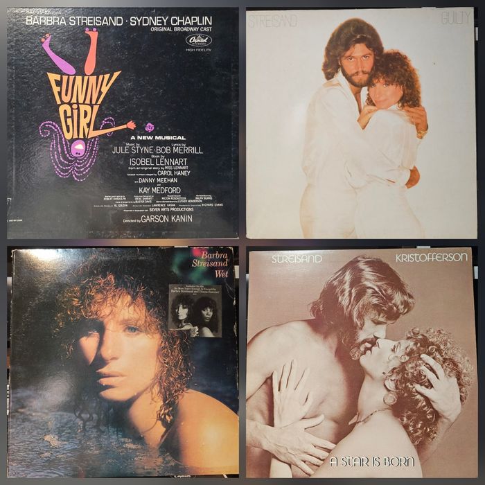 Discuri vinil ( Barbra Streisand,  Elvis Presley)
