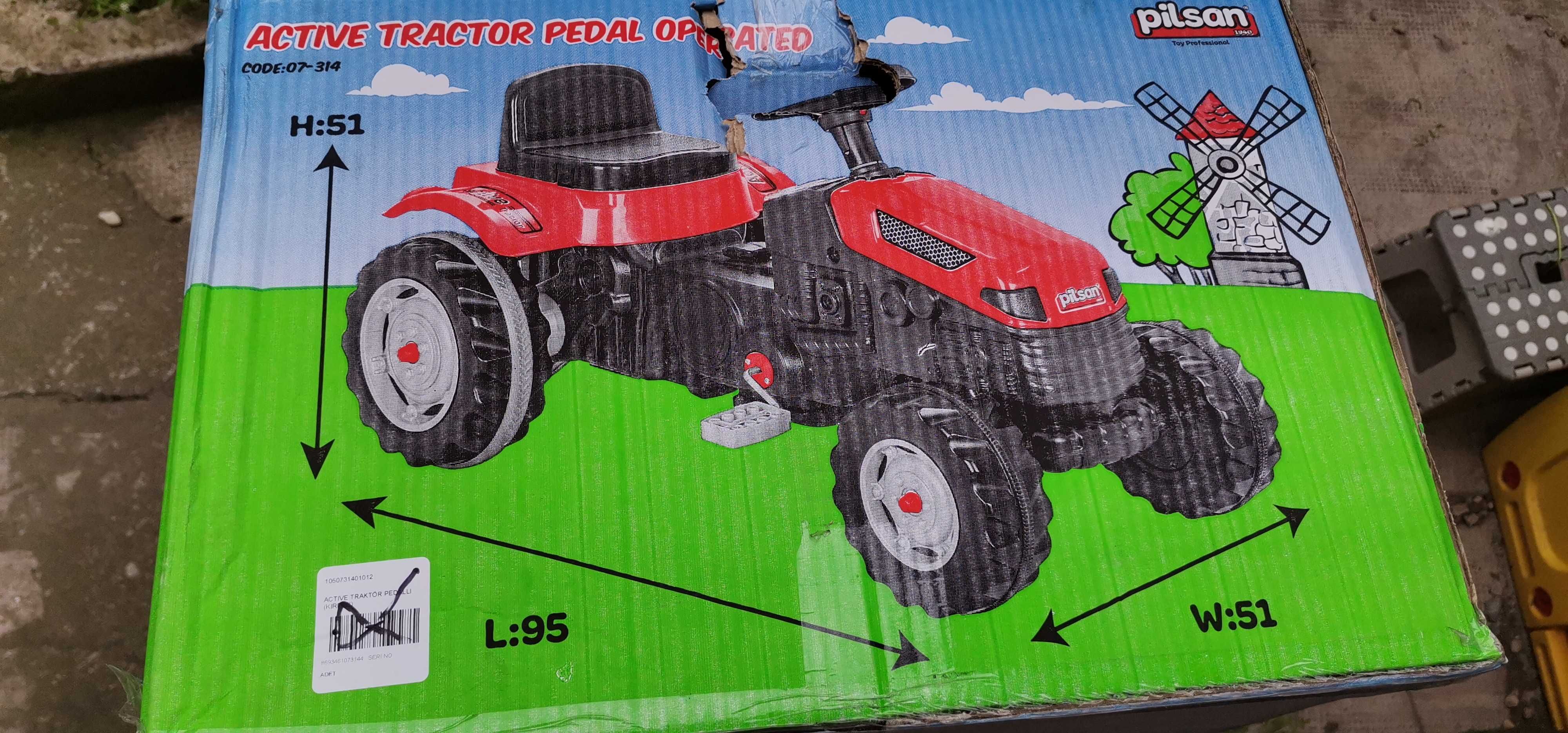 Vand Pilsan Tractor cu pedale, Rosu, NOU, 3 ani +, Pret 199 Lei