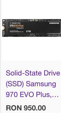 Vând ssd Samsung 970evo plus