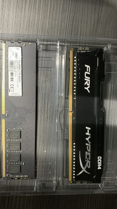 Memorii Ram 2x8GB,DDR4 Kingston HyperX FURY 8GB DDR4, G.SKILL 8GB DDR4