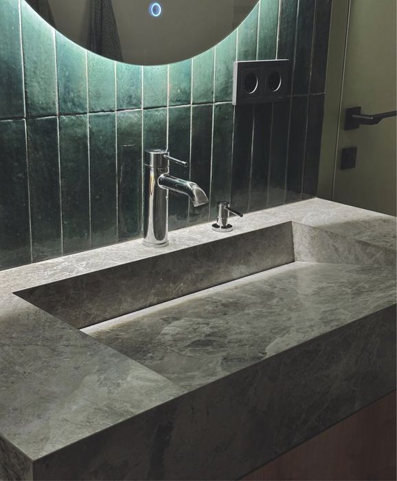 Раковина над стиральной машинка. Мойка