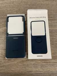 Husa pentru Samsung Galaxy Z Flip 5 silicone cover albastru