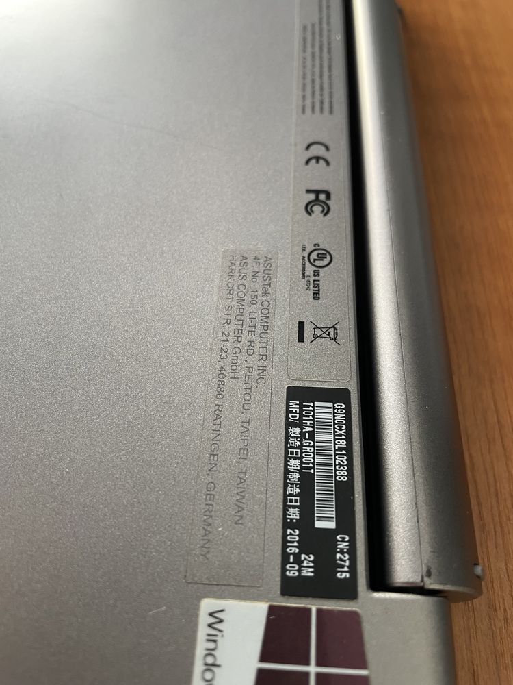 Laptop 2 in 1 ASUS T101HA-GR001T