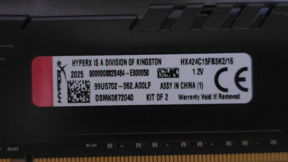 Kingston HyperX FURY 16GB (2x8GB) DDR4 2400MHz HX424C15FB3K2/16