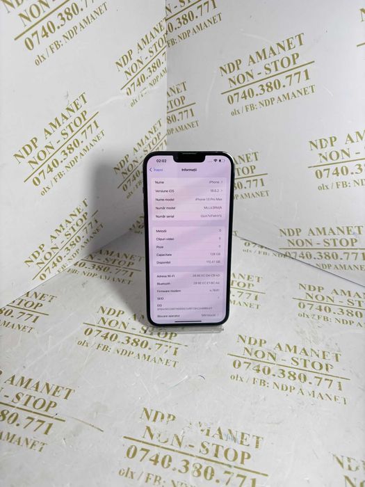 NDP Amanet Calea Mosilor 298 IPHONE 13 PRO MAX ( 44561)