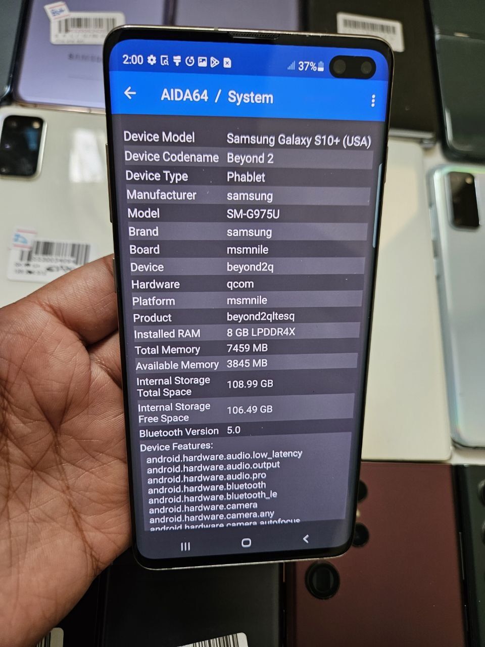 Samsung s10 plus Snapdragon865