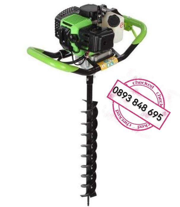 Бензинов Свредел STAHLMAYER 72кубика гум дръжки + 200мм бургия