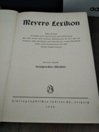 Енциклопедия -Лексикон на немски 1938