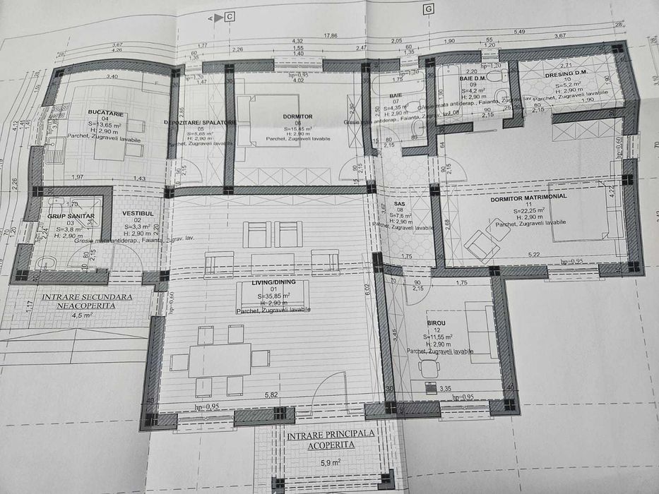 Dascalu-Creata, Ilfov, casa parter 175 mp, 930 mp teren, proprietar