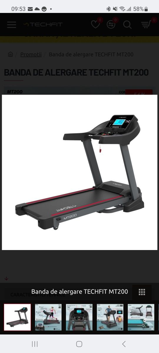 Banda alergare Tech Fit MT200