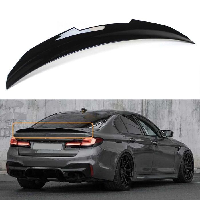 Eleron Lip Codita Portbagaj BMW G30 High Kick PSM, Negru Lucios