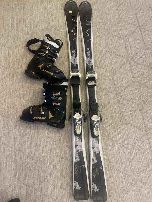 Schiuri  Volki 153cm si clapari Atomic