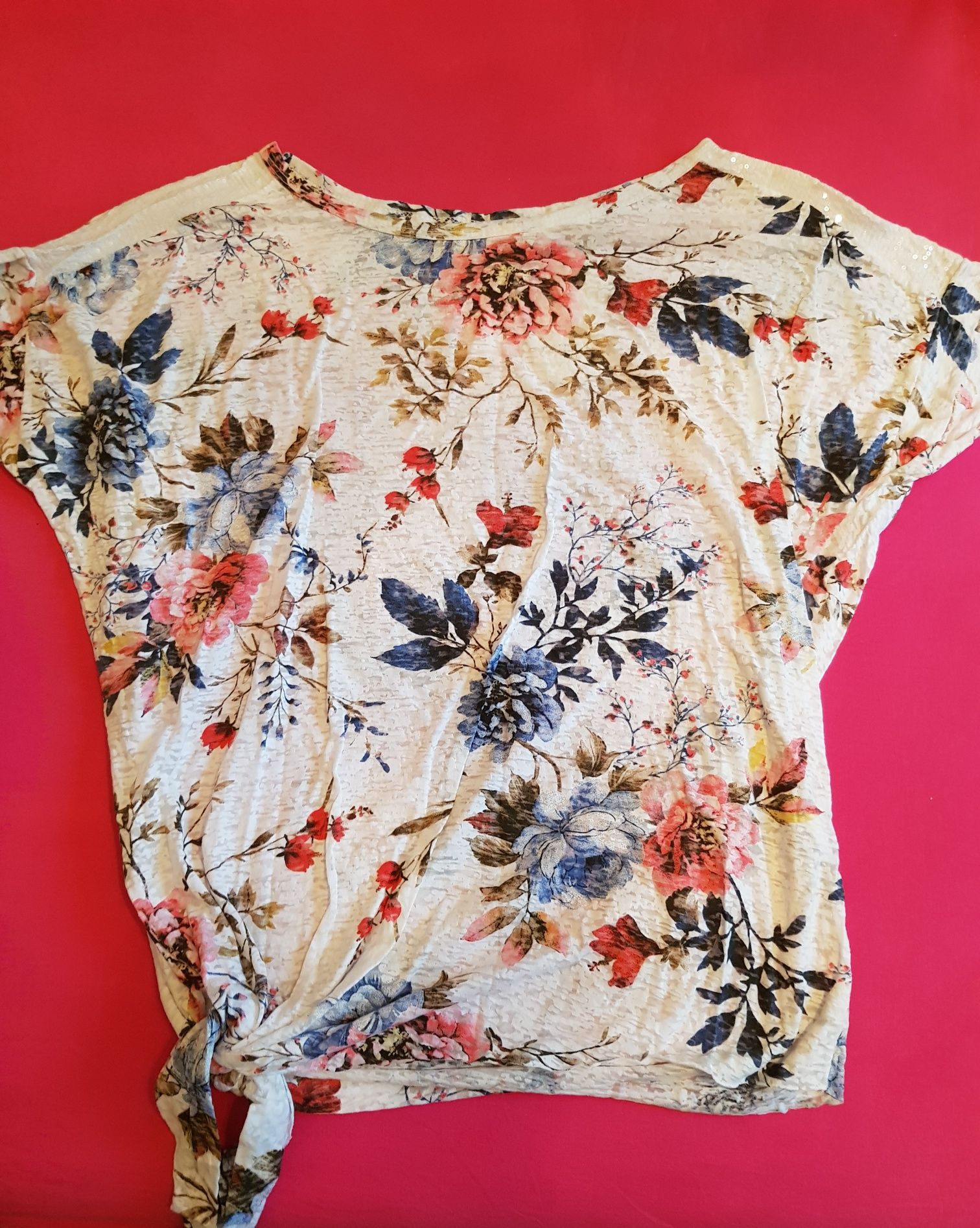 Разпродажба, нова, дамска блуза с флорални мотиви, тениска, 3 десена