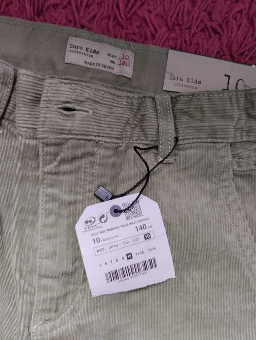 Pantaloni raiati, kaki, ZARA, 10ani, 140cm