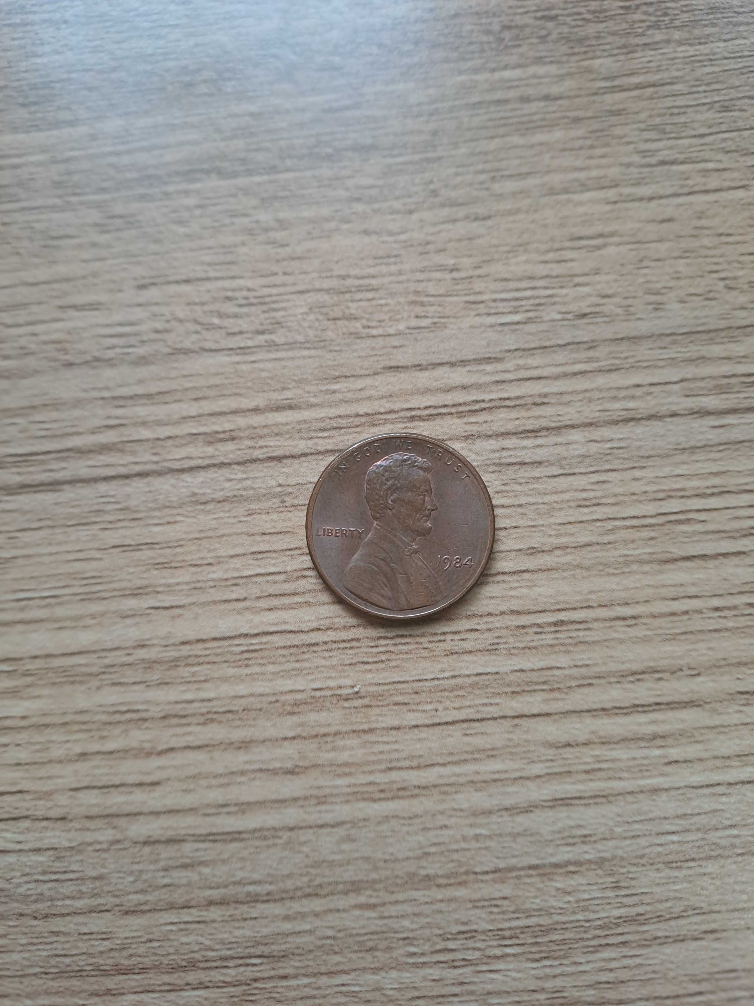 Moneda americana rara 1984 one cent