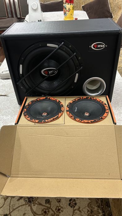 Авто звук набор сабуфер и калонки DL