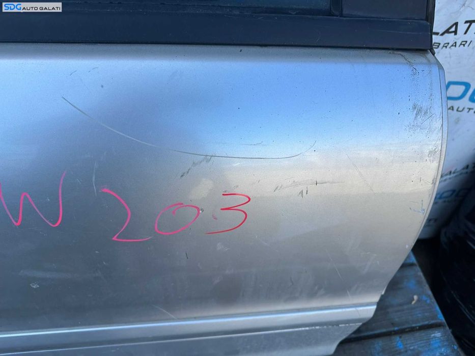 Usa Usi Portiera Portiere Dreapta Spate cu Inceput de Rugina Mercedes Clasa C Class W203 Berlina Sedan 2001 - 2007 [X3397]