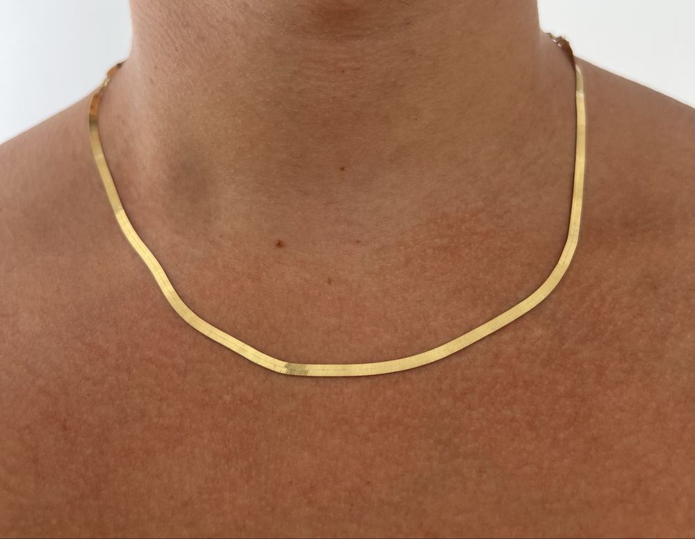 Lant 18k stil snake / sarpe