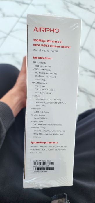 Airpho wifi 300 mbps VDSL/ADSL