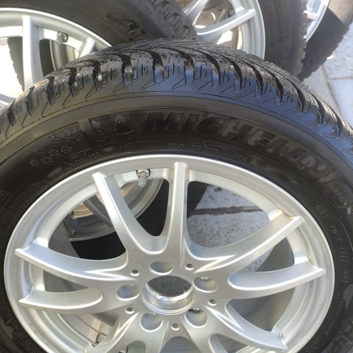 Roti Mercedes, jante 5x112 +anvelope iarna 205/55/r16, cu senzori de p