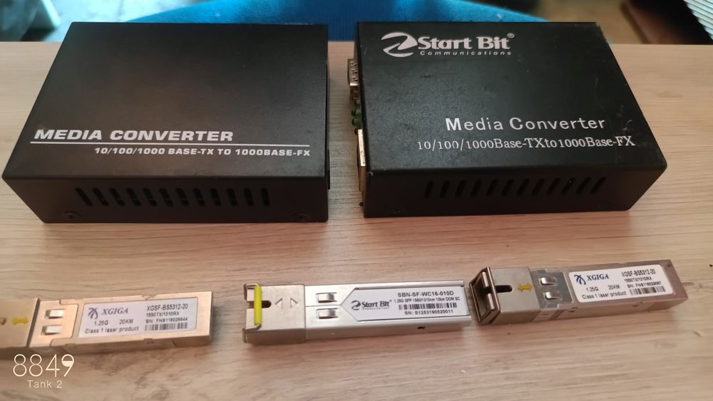 Convertor fibra optica media converter cu sfp-uri