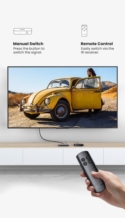 UGREEN HDMI 2.1  Switch 3in1 Переключатель с пультом