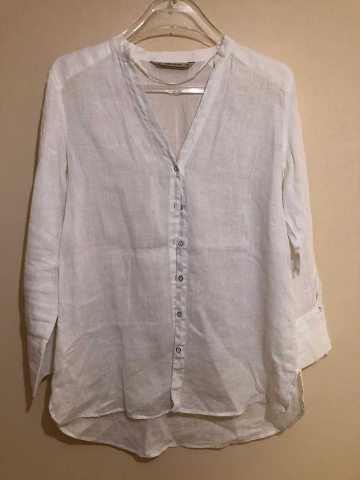 Camasa zara alba din in