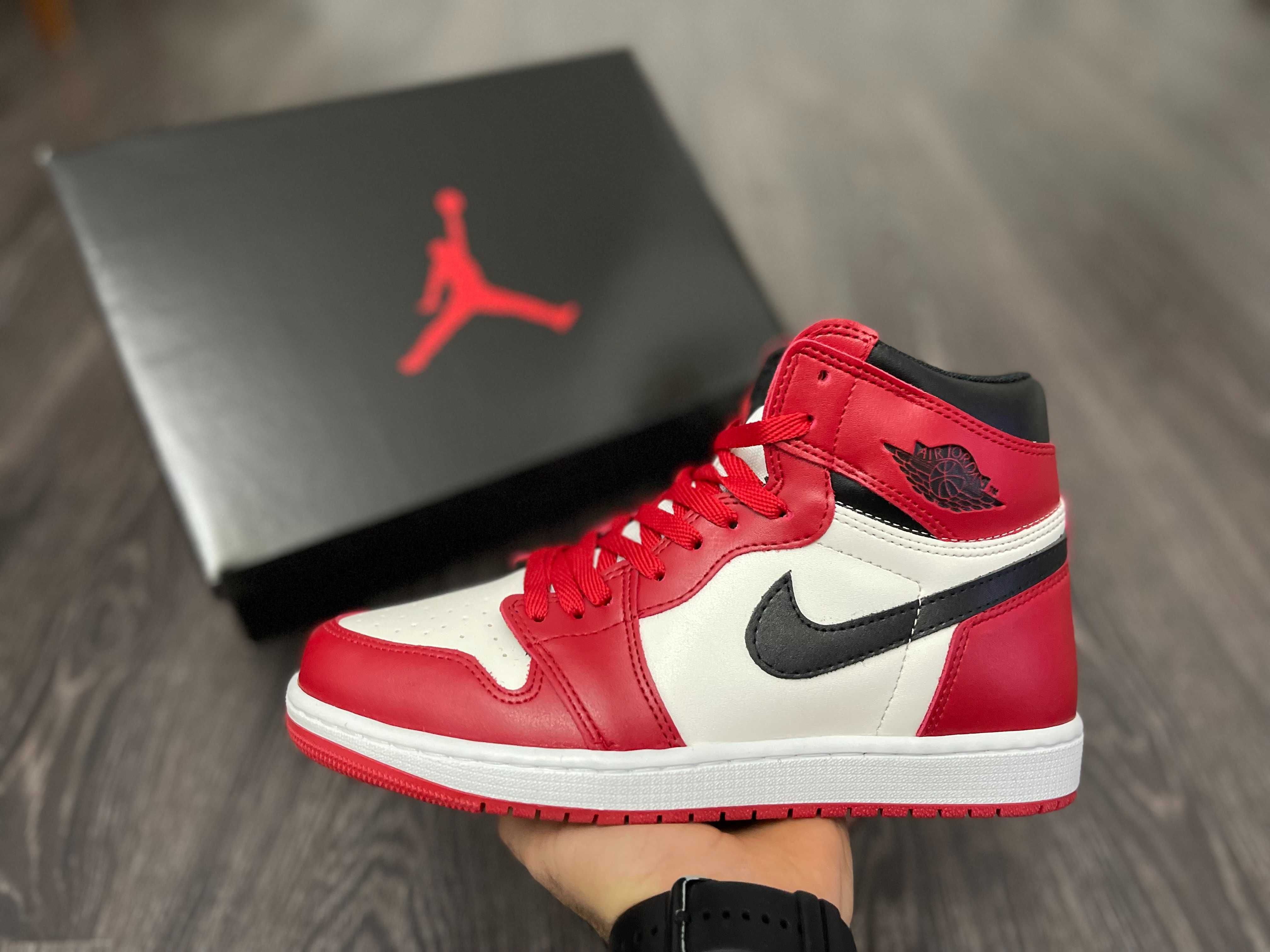 Adidasi Nike Air Jordan 1 High Chicago Red l Produs NOU Premium Cuti