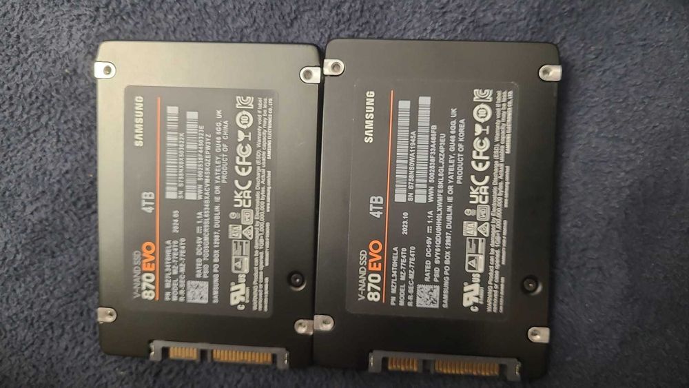 Solid State Drive (SSD) Samsung 870 EVO, de 4TB, 2.5", SATA III -nou