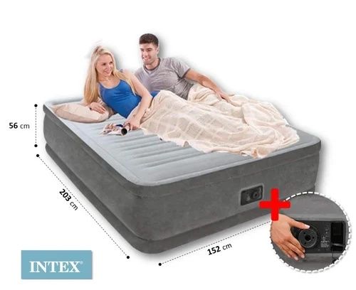 Кровать надувная Intex 64418, 203 x 152 x 56 см