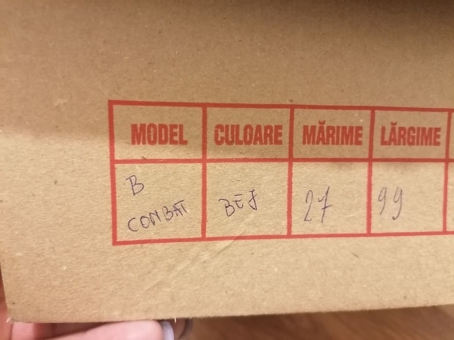 Ghete piele întoarsă 27 cm interior