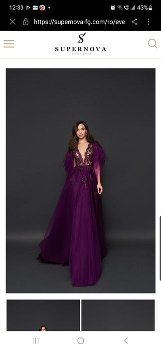 Rochie mov eleganta de seara