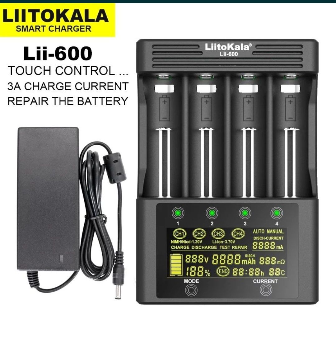 Incarcator Profesional Liitokala LII-600 Li-ion 3.7V NiMH 1.2V Camping