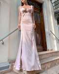 Rochie saten cu cupe