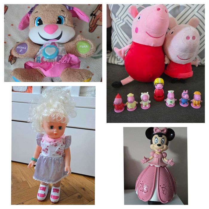 Кученце Fisher Price, ходеща кукла и лот Peppa Pig
