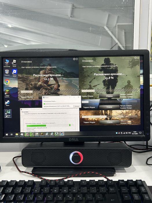 Продам игровой ПК с монитором