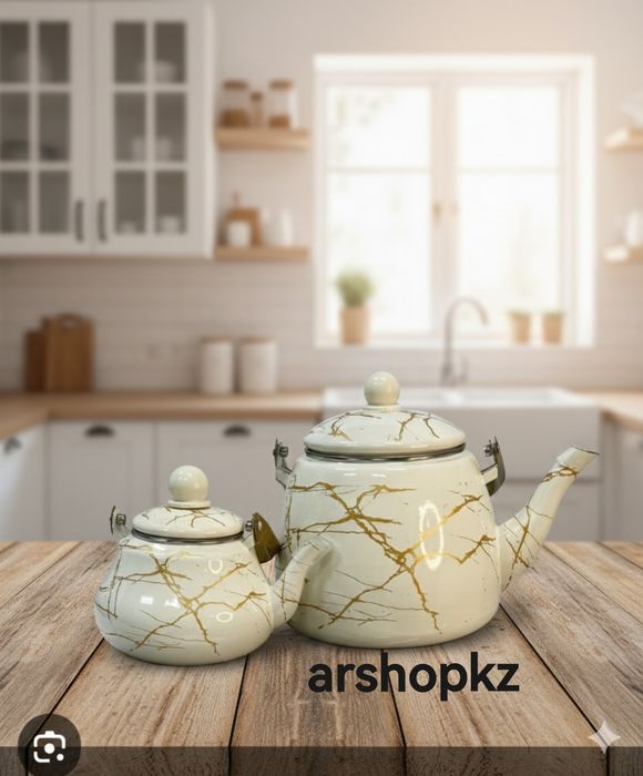Набор эмалированных чайников в Астане