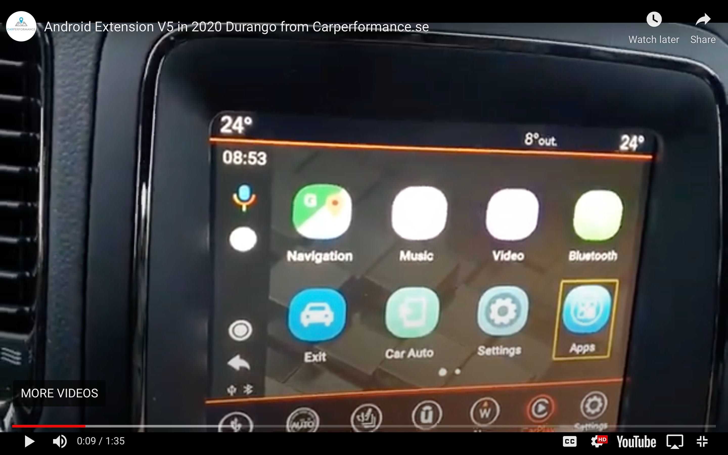 2018-UP Uconnect FCA Android Extension Carplay V5