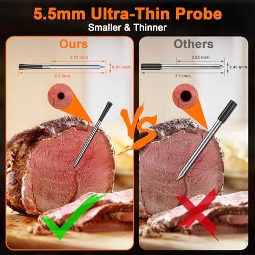 Нов Безжичен термометър със сонда за месо BBQ пушилня фурна кухня дом