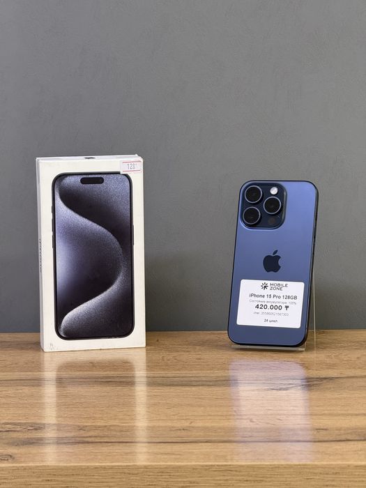 Iphone 15 Pro 128 GB 100% 24 цикл | Mobile Zone